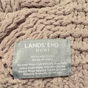 Lands' End Home Textured Blanket